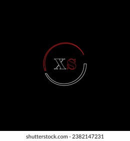 XS creative modern letters logo design template