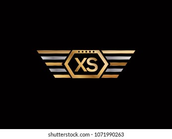 XS initial box letter design