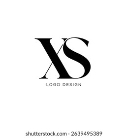 XS initial logo design icon