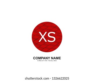 XS initial logo template vector