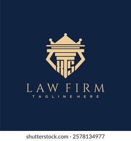 XS initial monogram logo for lawfirm vector design