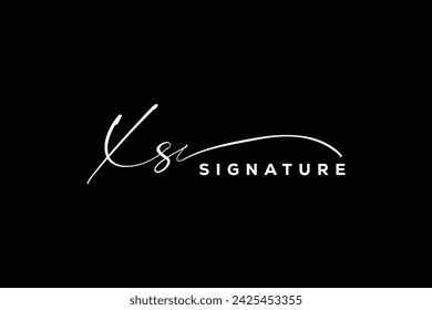 XS initials Handwriting signature logo. XS Hand drawn Calligraphy lettering Vector. XS letter real estate, beauty, photography letter logo design.