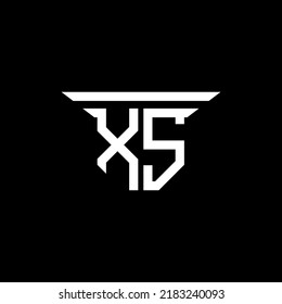 XS letter logo creative design with vector graphic