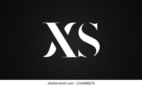 XS Letter Logo Design Template Vector