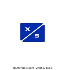 XS letter logo design Unique and modern logo design. XS professional branding letter design. XS letter logo type template vector illustration icon.
