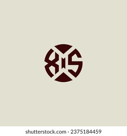Logotipo inicial geométrico de línea XS en un diseño profesional de alta calidad que se imprimirá en cualquier medio de impresión