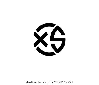 XS logo design vector template