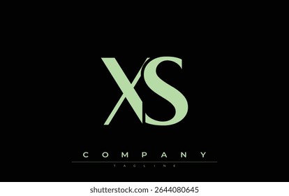 XS Modern Initials Logo Design. Branding logo with stylized initials showcasing bold design and modern aesthetic. Ideal for professional business branding or creative projects focusing on minimalistic