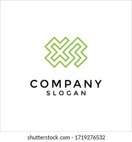 XS or SX logo. merging two letters of the alphabet combined with geometric lines that give a modern impression.editable and easy to custom