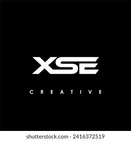 Letra XSE Modelo de diseño de logotipo inicial Ilustración vectorial de plantilla