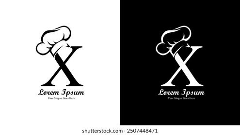 X-shaped design combined with a chef's hat