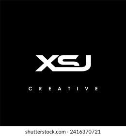 XSJ Letter Initial Logo Design Template Vector Illustration