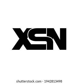 Vector de diseño de logotipo de monograma de carta XSN