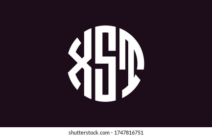 Plantilla de logotipo de marca vectorial de la letra monográfica XST Emblem Resumen