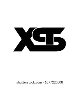 XST letter monogram logo design vector