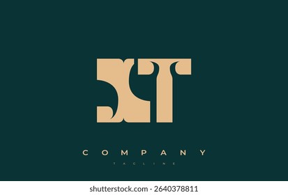 XT Abstract Geometric Logo Design. Modern and elegant logo design with simplistic typography elements, showcasing branding excellence.
