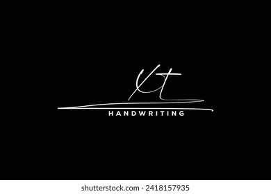 XT initials Handwriting signature logo. XT Hand drawn Calligraphy lettering Vector. XT letter real estate, beauty, photography letter logo design.