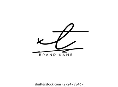Logotipo manuscrito cursivo elegante da letra XT. design de símbolo| logotipo da tipografia| marca criativa| identidade corporativa| logotipo da assinatura.