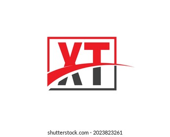 Plantilla de diseño de logotipo de carta XT