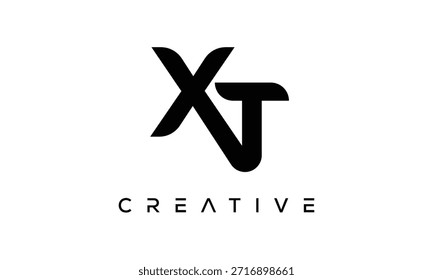XT Letter Monogram Logo for Modern Creative Brand Identity