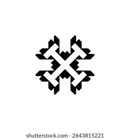 Diseño del logotipo del monograma de XT, logotipo moderno