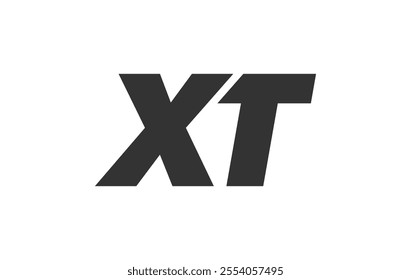 XT Techno Editable Font Logo For Corporate Branding. Bold, Futuristic Design With Unique Typographic Ideas. Minimal Custom Type And Dynamic Letter Variations For Promotion, Printing, And Book Titles