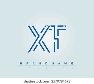 XT Technology Letter Logo Template. This tech letter logo is a graphic mark that uses letters to represent a technology company.
