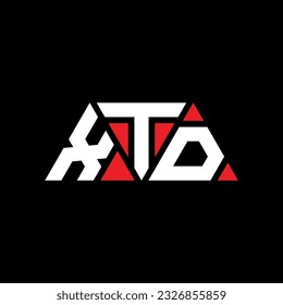 XTD triangle letter logo design with triangle shape. XTD triangle logo design monogram. XTD triangle vector logo template with red color. XTD triangular logo Simple, Elegant, and Luxurious design.
