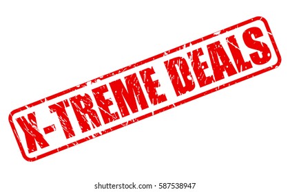 X-TREME DEALS red stamp text on white