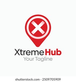 Xtreme Hub Logo Design Template. Good for Business, Agency, Community and Organization