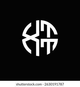 XTT logo XTT icon XTT monogram XTT letter minimalist Circle flat Unique modern abstract logo design.

