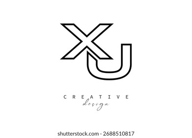 XU Creative Monogram Logo Design-Stock Creative Branding Design Conceito Palavras-chave: Inglês