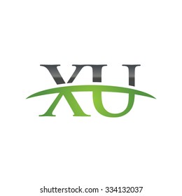 XU initial company green swoosh logo