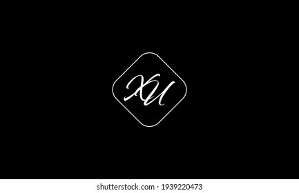Xu initial letter vector logo icon