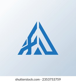 XU letter logo creative design. XU unique design.
