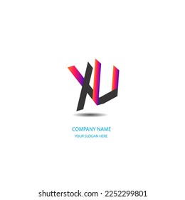 XU Simple Letters logo Design