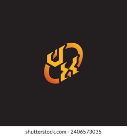XV combination letter unique initials logo esport for gaming team, youtube, twitch