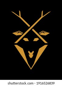 XV deer with simple concept and abstract