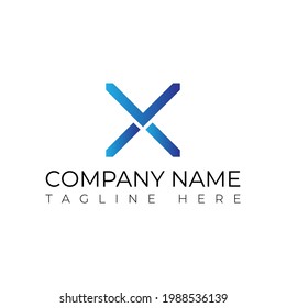 XV letter logo design vector