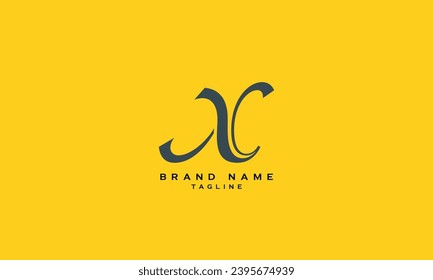XV, VX, Abstract initial monogram letter alphabet logo design