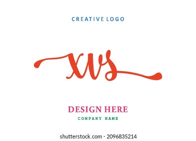 El logotipo de grabado XVS es sencillo, fácil de entender y autoritario