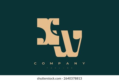 XW Abstract Geometric Logo Design. Modern and elegant logo design with simplistic typography elements, showcasing branding excellence.