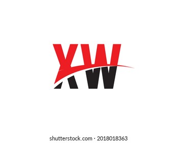XW Letter Initial Logo Design Template