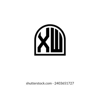XW logo design vector template