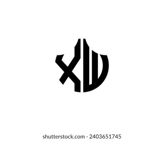 Plantilla vectorial de diseño de logotipo XW
