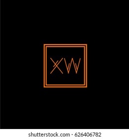 xw logo letter initial, Abstract Polygonal Background Logo, design for Corporate Business Identity,flat icon, Alphabet letter