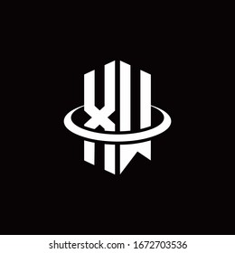 XW monogram logo in a hexagon style and surrounded by a ring
