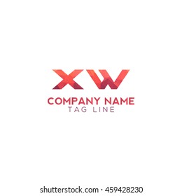 xw polygonal logo