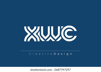 XWC Criativo Único Moderno Carta Logo Design. Elegante Monograma Logo Design com elementos decorativos e tipografia