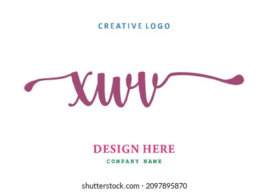 El logotipo de las letras XWV es sencillo, fácil de entender y autoritario